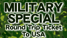 miltary special roud trip ticket