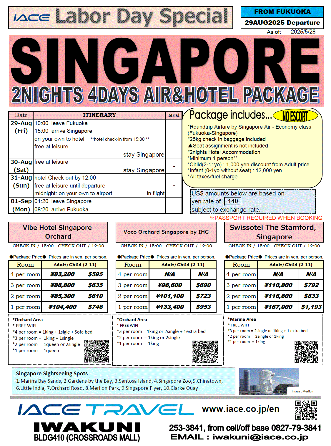 Singapore 4days