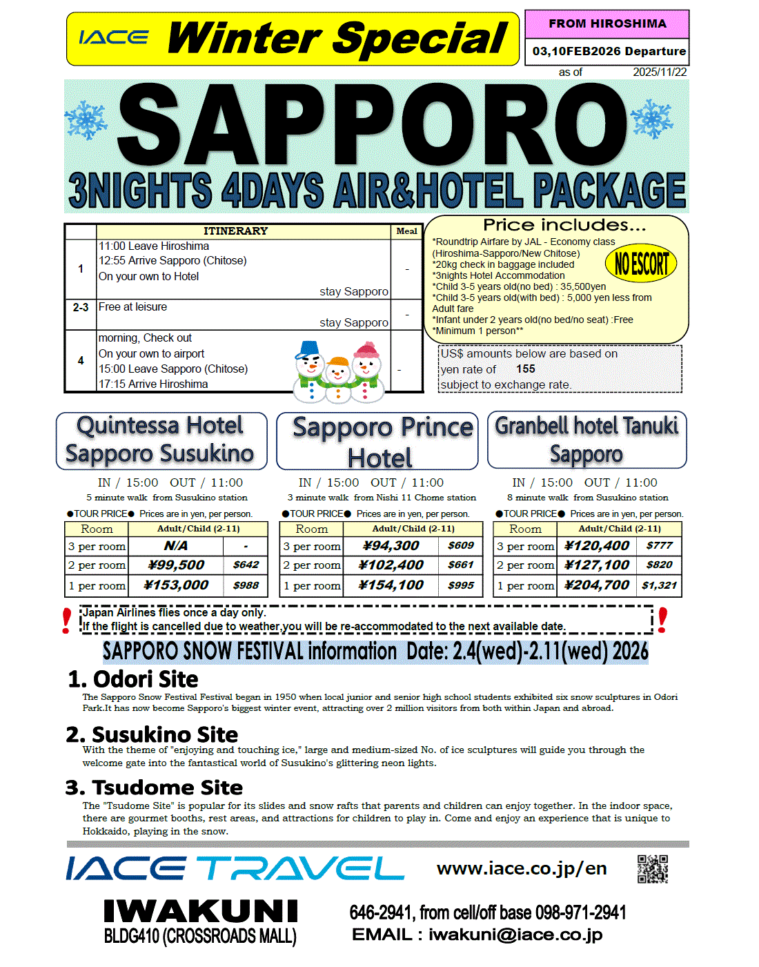 Sapporo 4days
