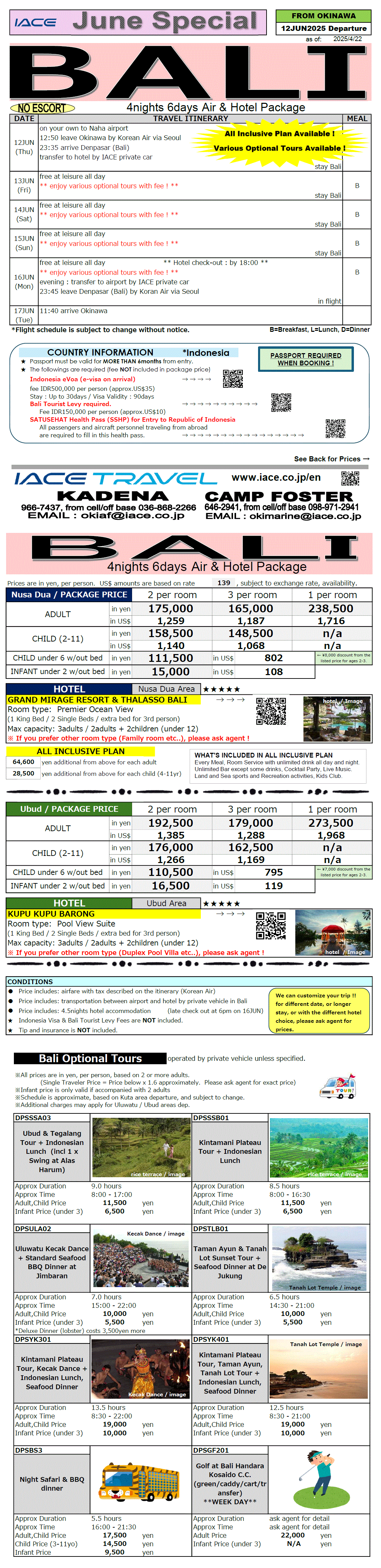 Bali 6days