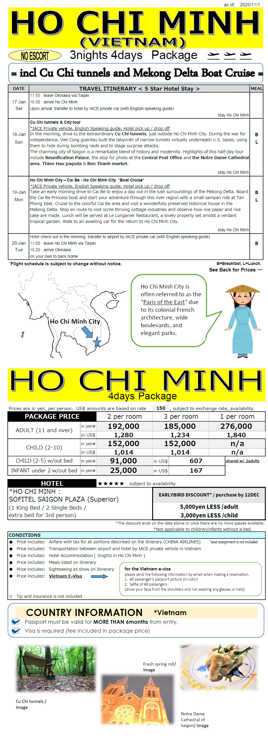 Ho Chi Minh 4days