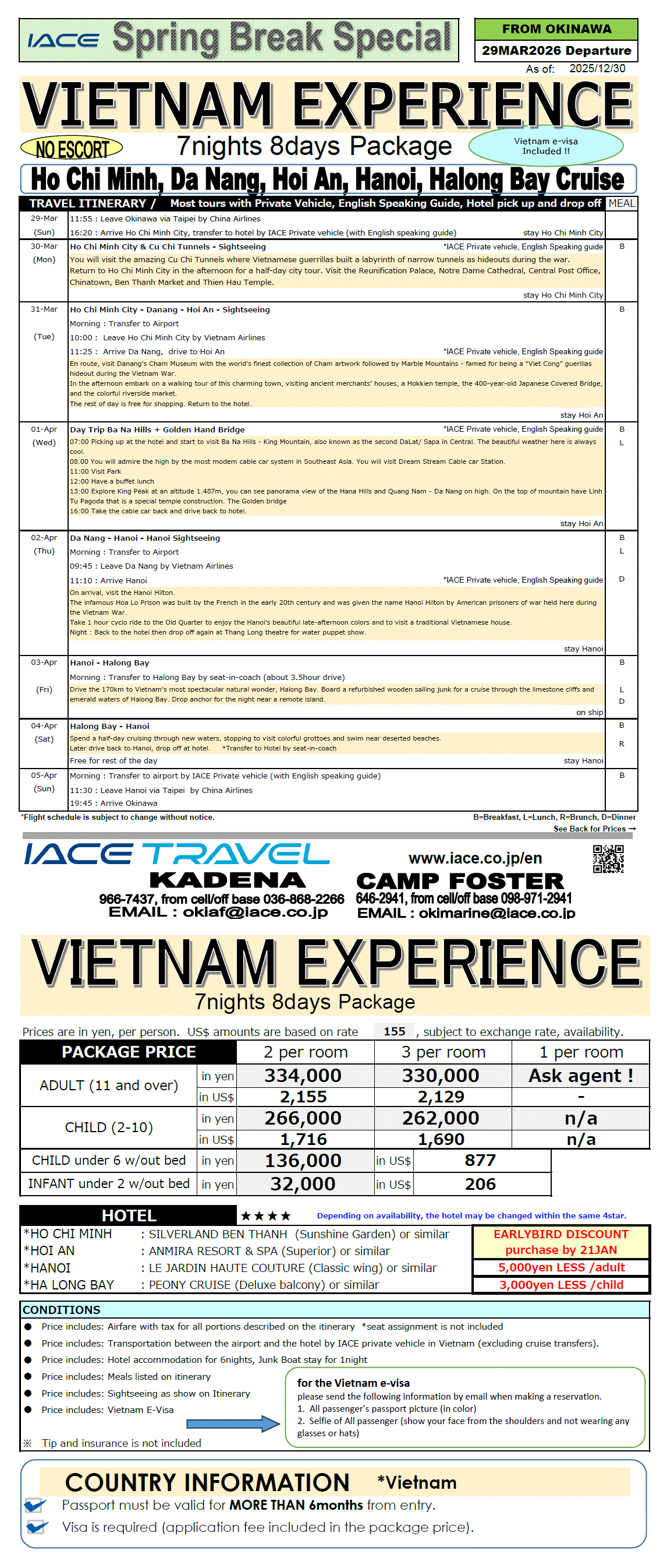 Vietnam Experience 8days