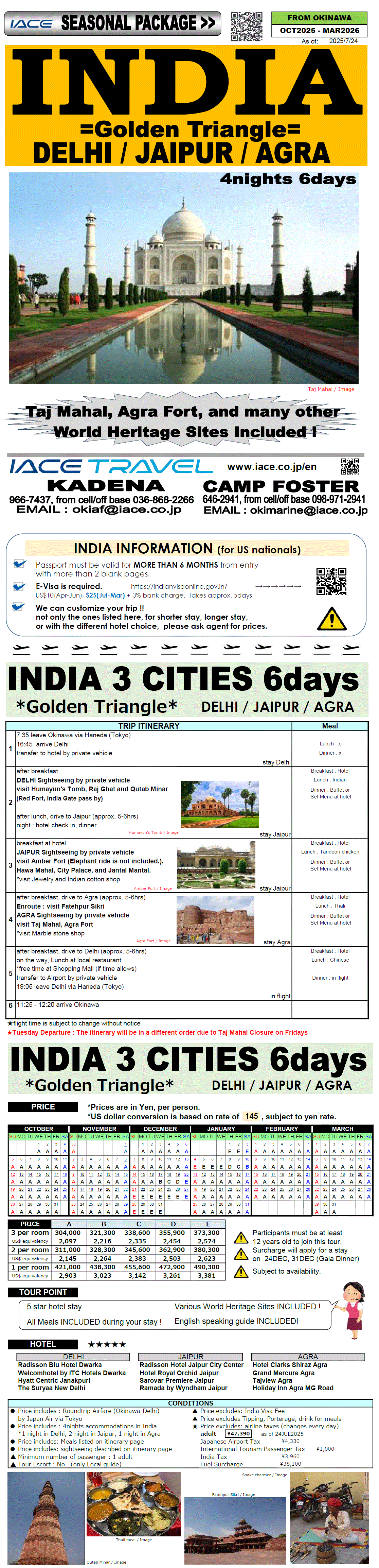 India 6days