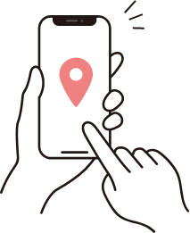 GPS機能搭載のアプリで出張者の位置情報も瞬時に把握